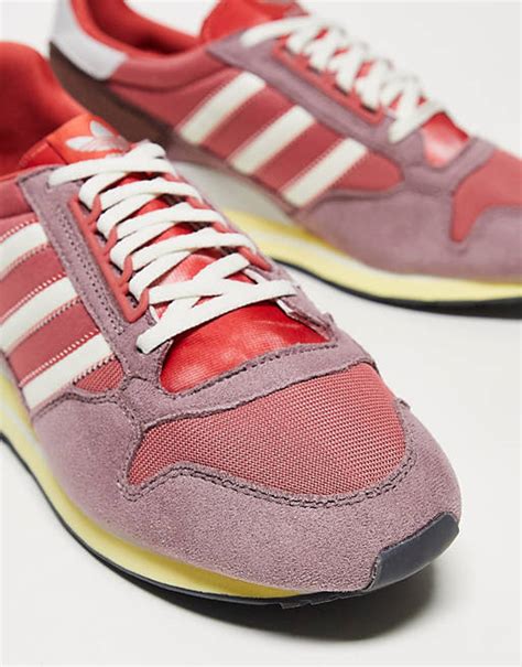 adidas Originals ZX 500 trainers in red 